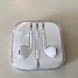 APPLE - earbuds, wired, new, unopened.